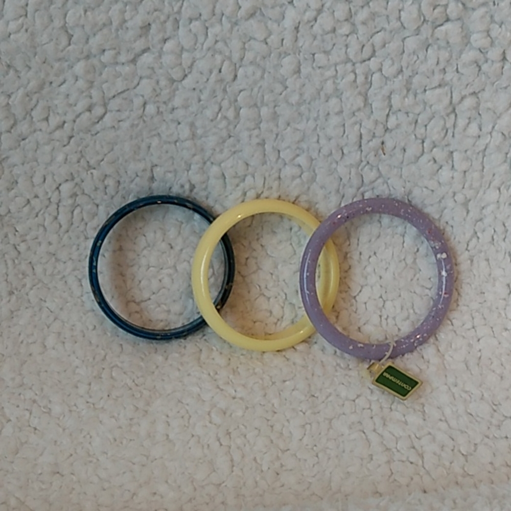 Vintage bracelets turquoise yellow and purple